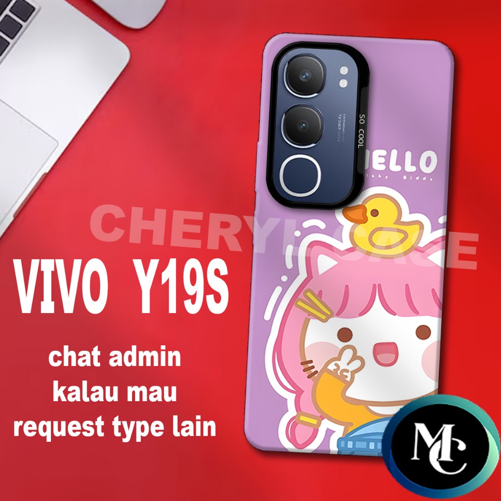 CC40/ case Hand phone VIVO Y19S/Motif cewek/casing VIVO Y19S/kesing VIVO Y19S/silicon VIVO Y19S/cass