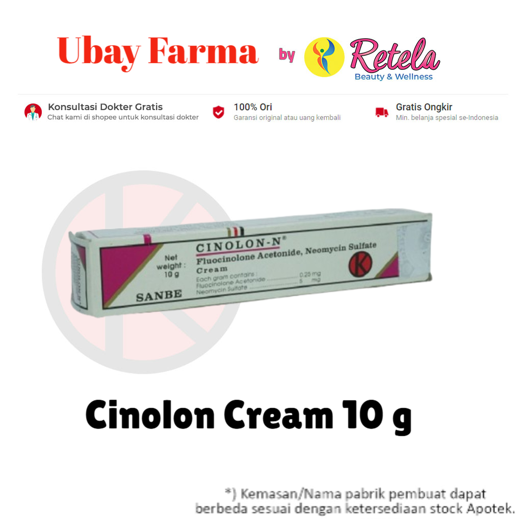 Cinolon Cream 10 g / Dermatosis / Inflamasi