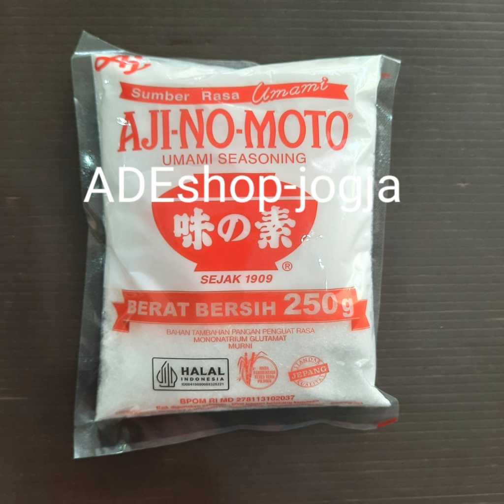 

ajinomoto penyedap seasoning 250 gr kaldu micin vetsin moto aji no moto umami