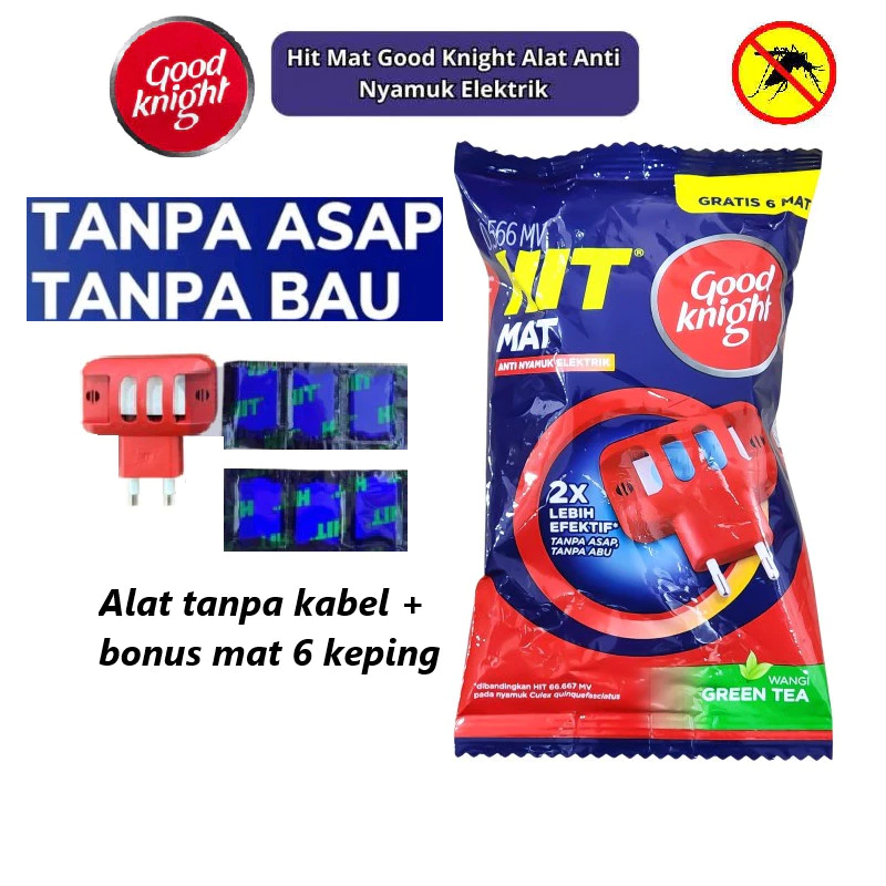 HIT MAT Good Knight Anti Nyamuk Elektrik Tanpa Kabel Alat Hit Mat Elektrik ekonomis  Obat Nyamuk Lis