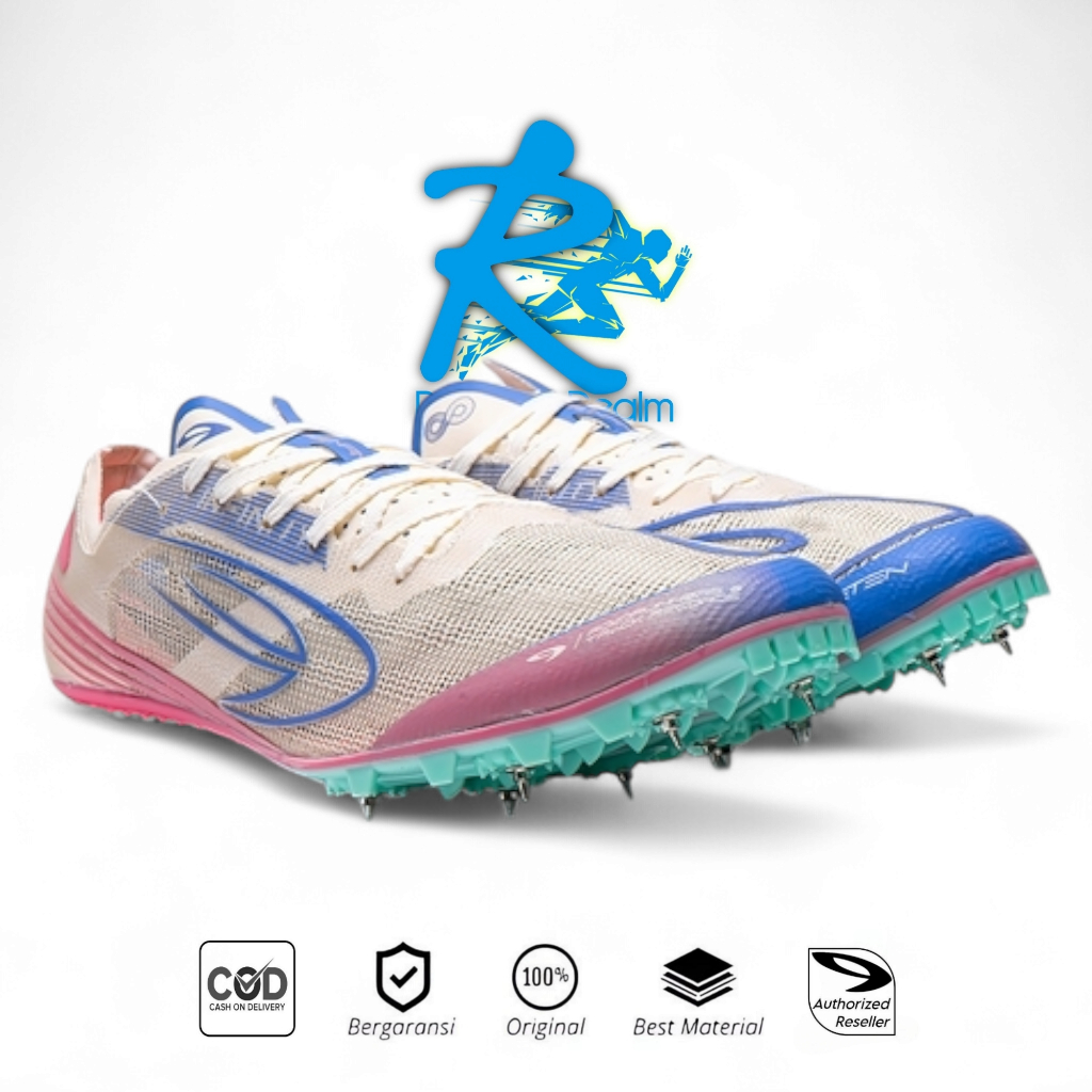 Running Sport 910 Nineten Original Sepatu Lari HAZE INFINITY SPRINT Putih/ Biru/ Pink