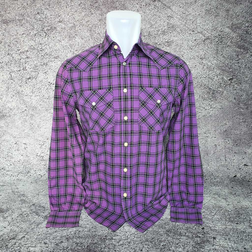 Baju Kemeja Panjang ZARA MAN - Size S / Lebar 49 cm - Original - Second