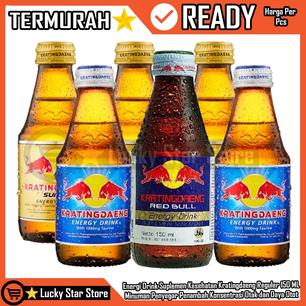 

KRATINGDAENG Reguler150 ML Energi Drink Isotonik Energy Suplemen Kesehatan Formulasi Penambah Semangat MoodBoter Stamina Tubuh Otot Konsentrasi Tenaga Vitamin Olahraga Penyegar LLS Dahaga Mineral Perasa