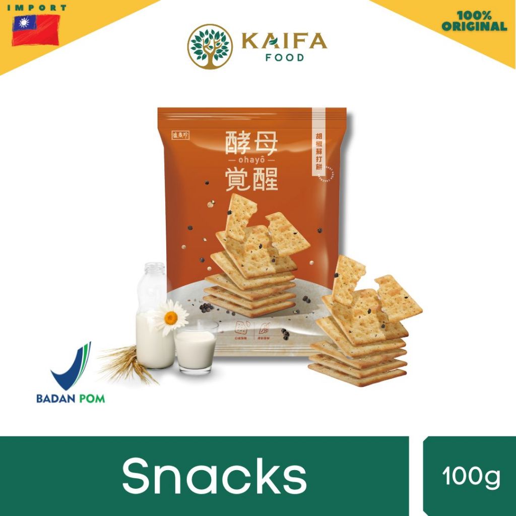 

Triko Yeast Soda Crackers - Crackers khas Taiwan