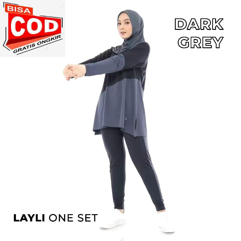 SETELAN WANITA OLAHRAGA SET MUSLIMAH SPORTY