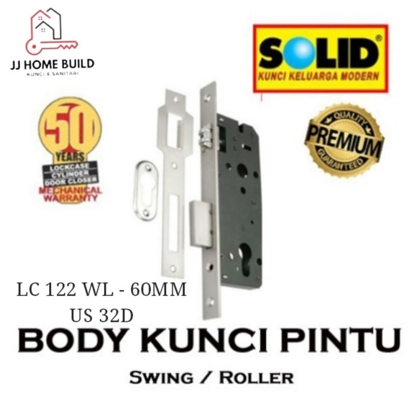 SOLID Body Kunci Pelor LC 122 WL - 60mm Solid
