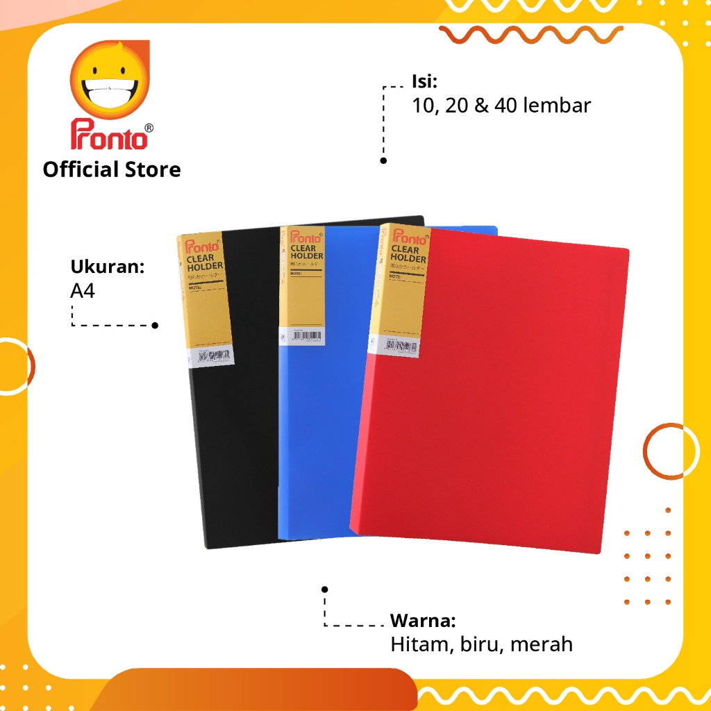

Pronto Map Clear Holder A4 (isi 20 lembar)