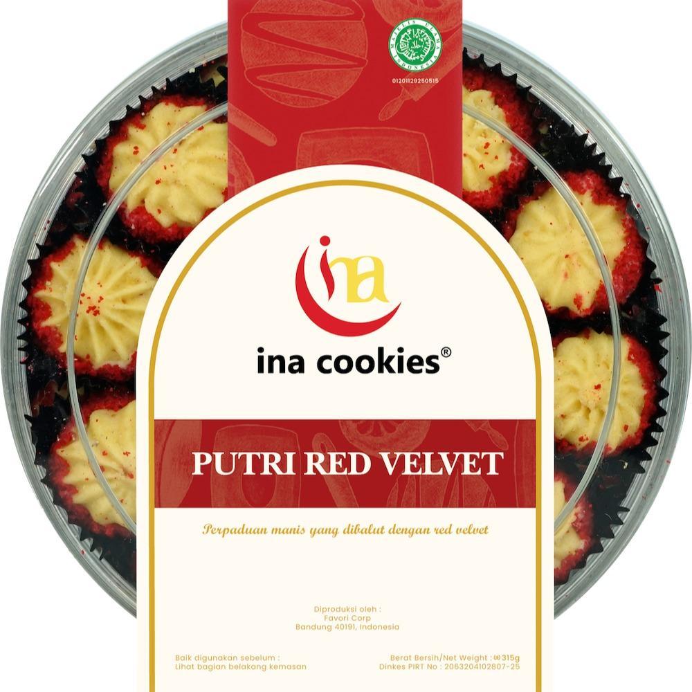 

Putri Red Velvet - Kue Kering Premium Toples Reguler by Ina Cookies