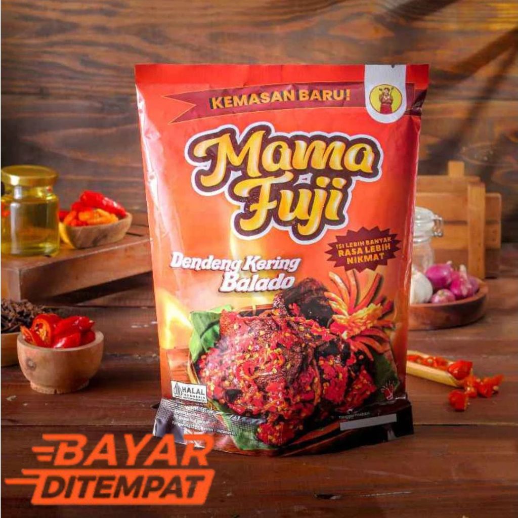 

Dendeng Padang Mama Fuji Balado Kering Pedas Kriuk OMA GALA VIRAALLL