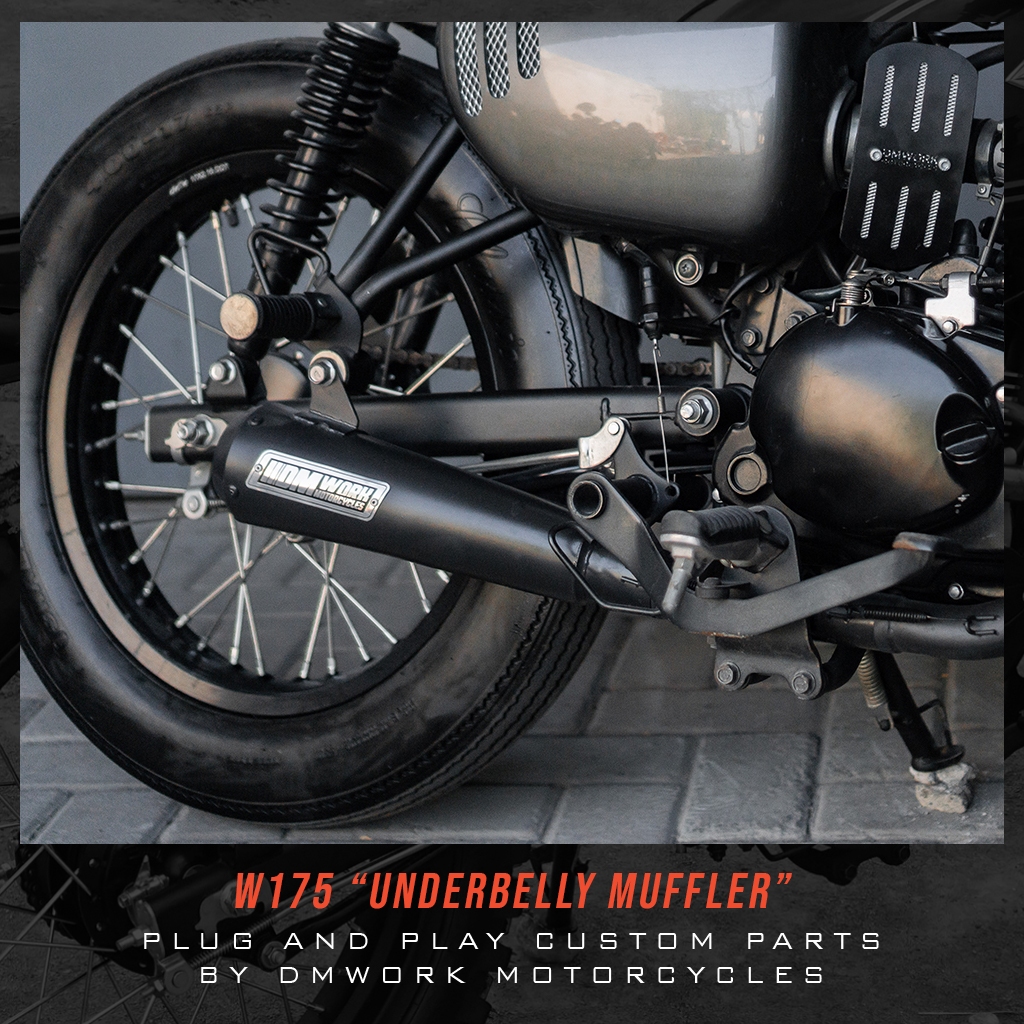 W175 Knalpot Fullsystem - Underbelly / Knalpot Racing / Knalpot Japstyle