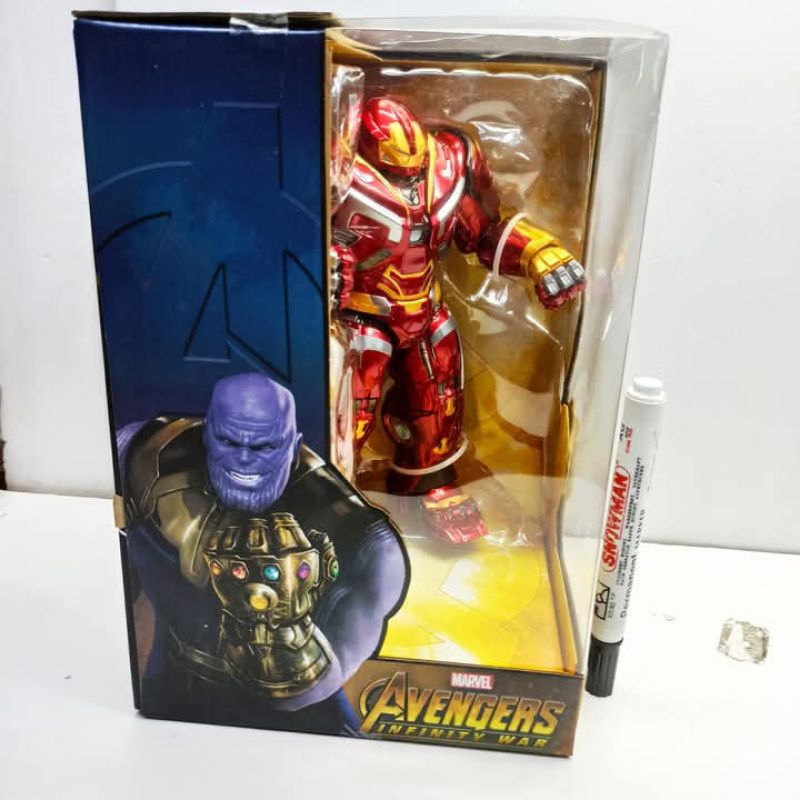 Mainan action figure zd toys hulkbuster ironman avangers age of ultron Full Artikulasi  Bahan pvc de
