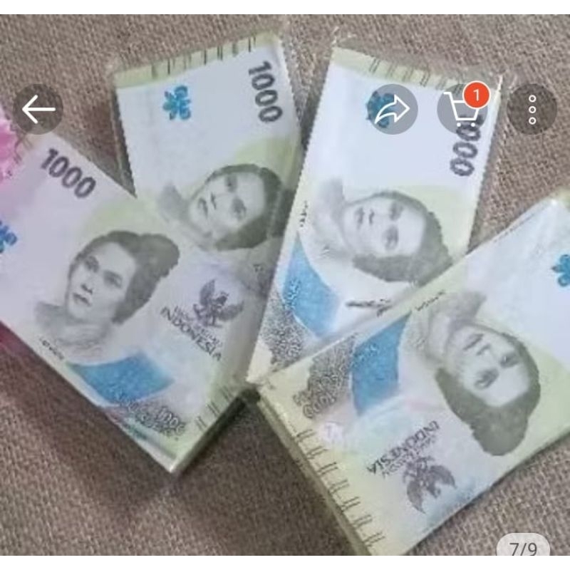 uang mainan (isi 100 lembar) uang mainan/mainan anak/seserahan