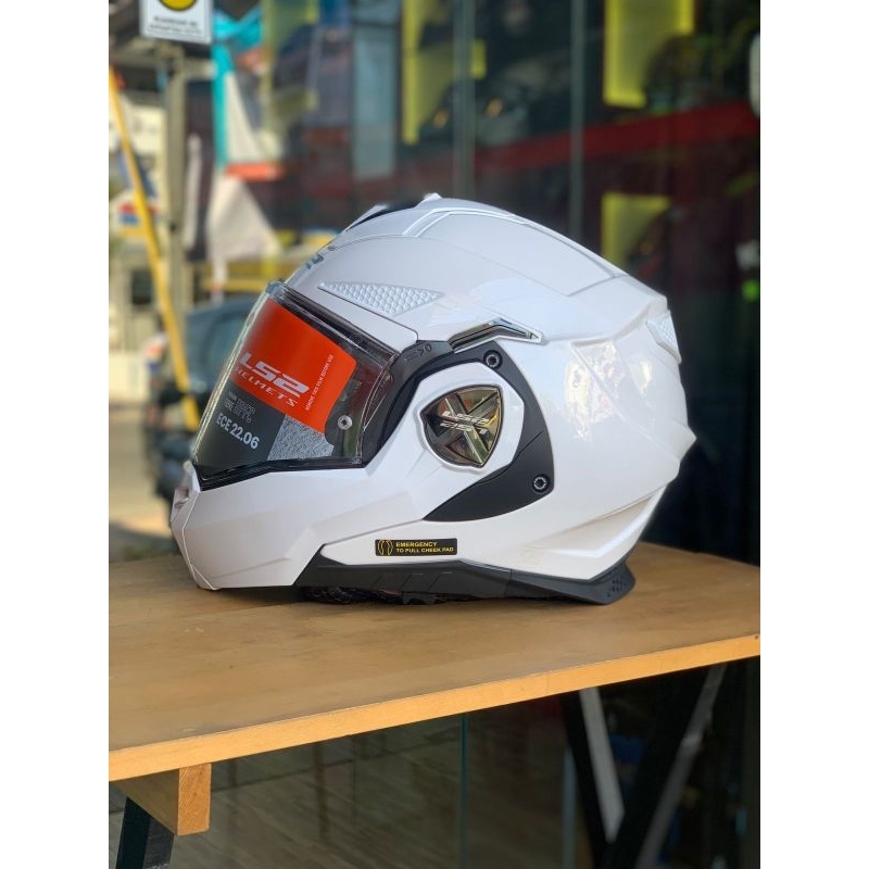 HELM MODULAR  LS2 ADVANT X MODULAR FREE ANTI FOG DAN TAS HELM