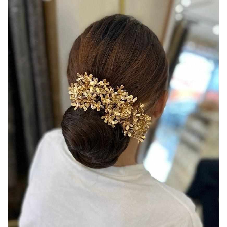 Semanggi Bunga Plastik Asoka Sanggul Hiasan Rambut Bali Modern