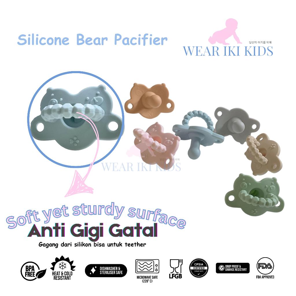 Wear Iki Kids - Bear Silicone Pacifier / Empeng Silikon Beruang
