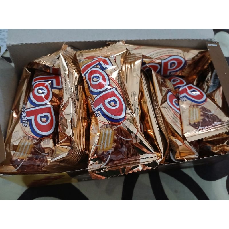 

top coklat isi 24 pcs rasa coklat