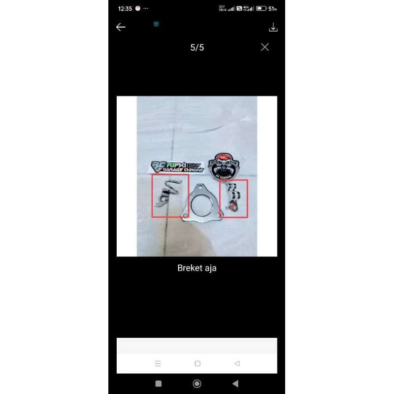 2 breket arm nmax chrome