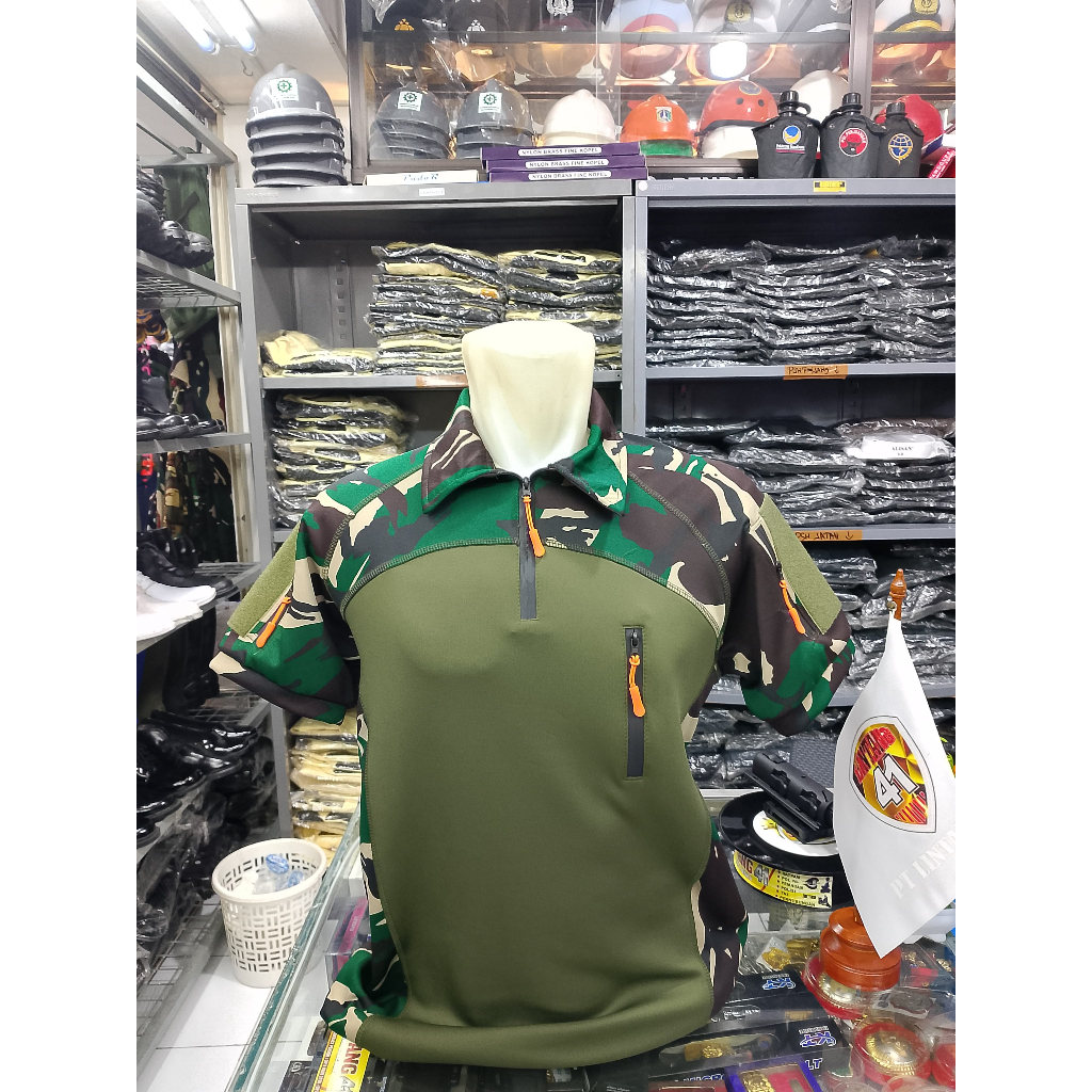 Baju Tactical Full Scuba Tshirt Kaos Loreng Pria Lengan Pendek Kaos Pria / Kaos Tactical Lengan Pend