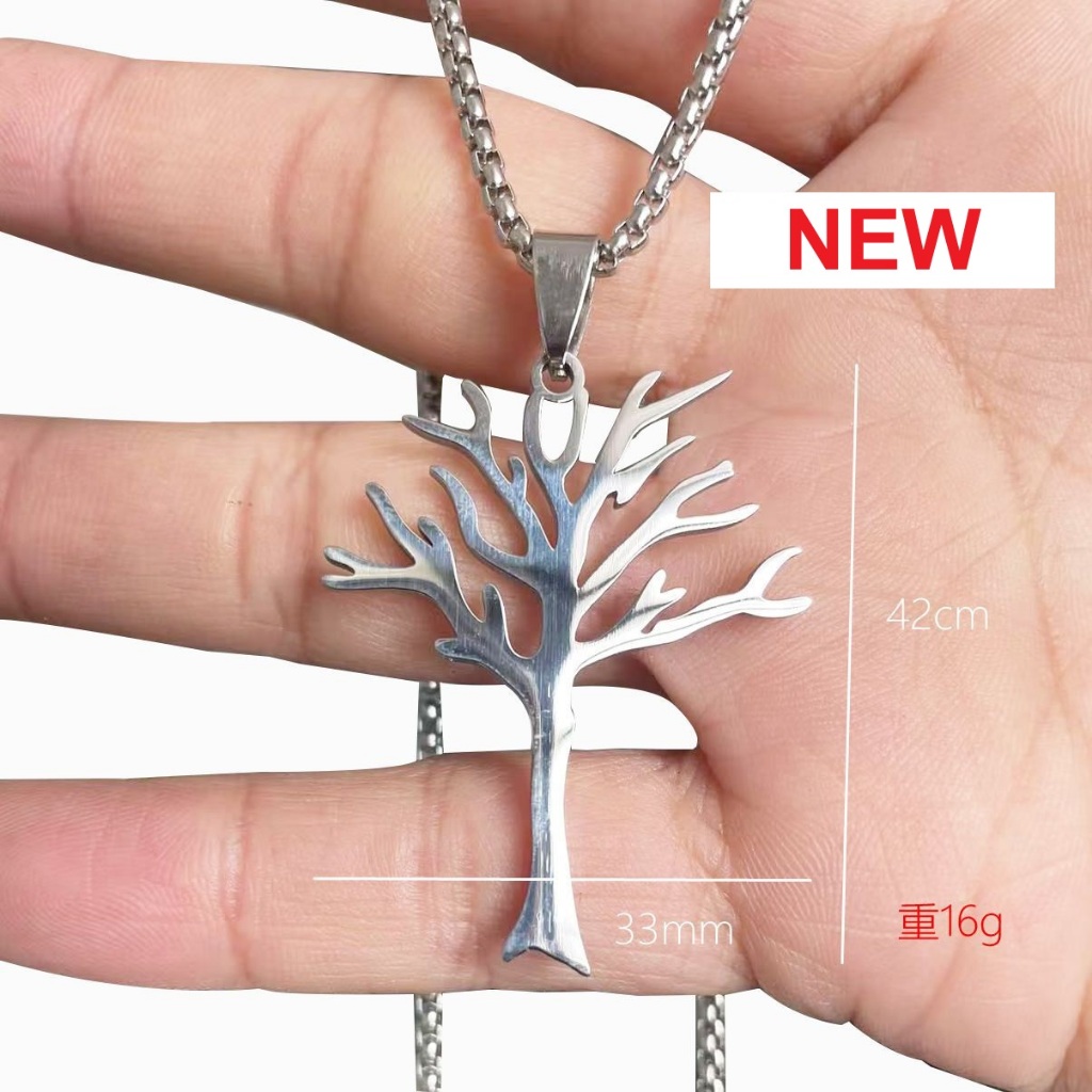 XXXTentacion kalung leafless tree of live Kalung Liontin Titanium Stainless poison tree