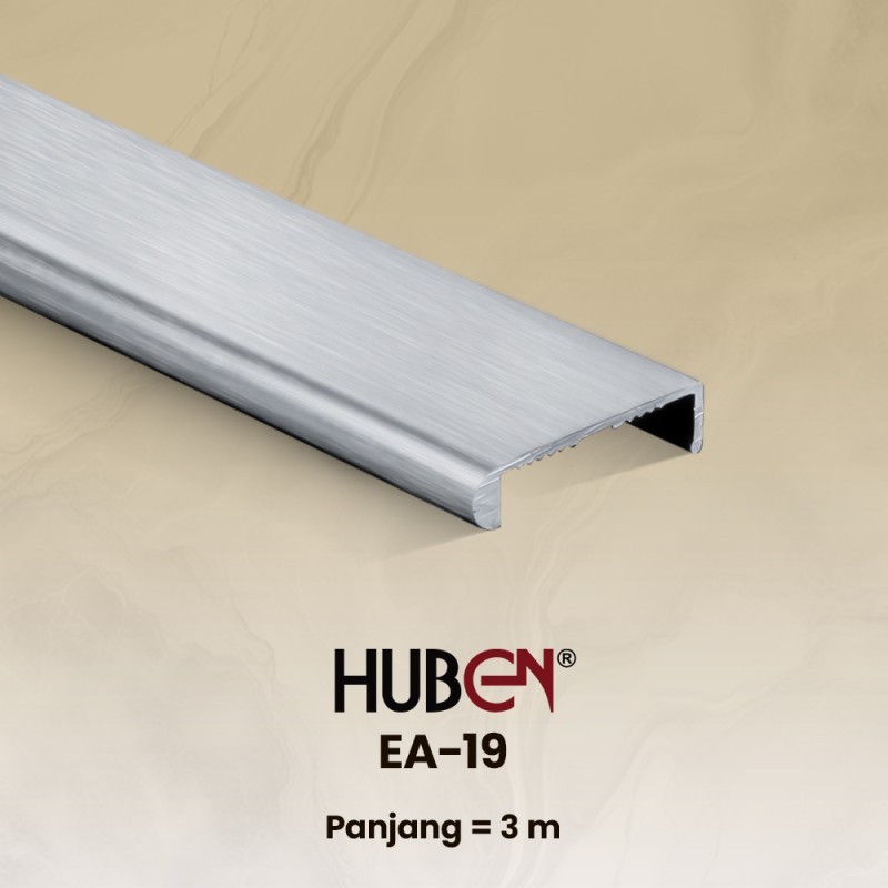 Edging Aluminium Huben EA 19 Brush (Hairline)