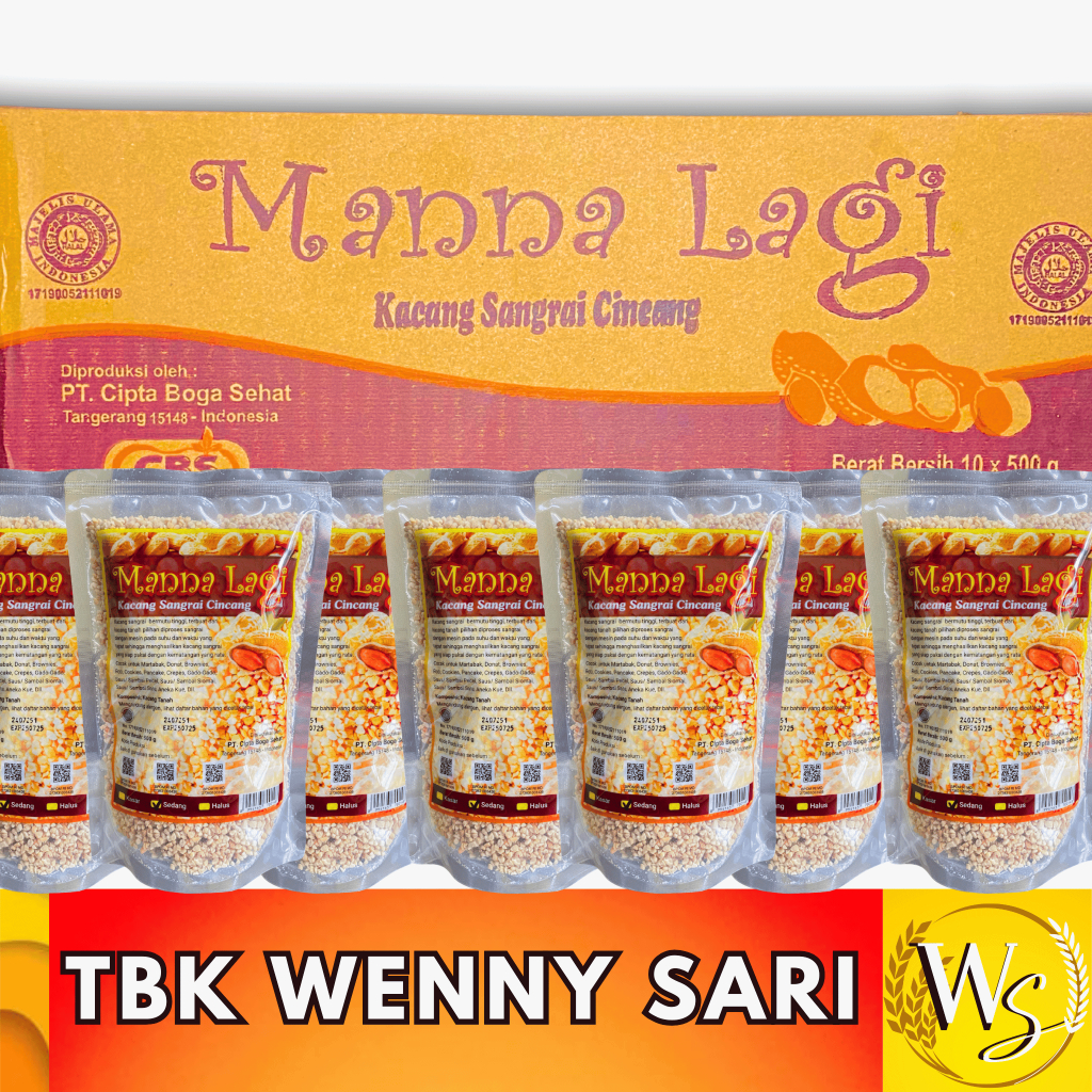 

Kacang Sangrai Manna Lagi 10 pcs x 500 gram ( 1 Dus )