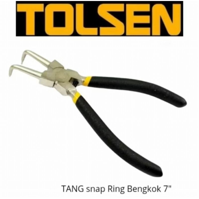 Tang Snap Ring Bengkok BT(buka tutup) 7" TOLSEN 10082