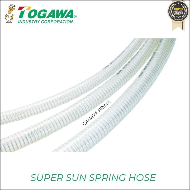 Selang Spring Togawa 3" SP-75 (75x92) Super Sun Spring Hose Made In Japan 1Roll 20M