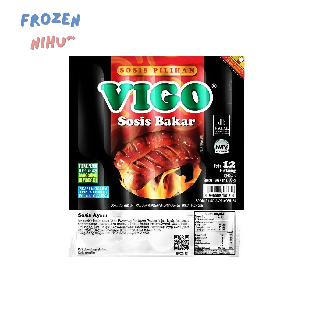 

Vigo Sosis Bakar 550 gr - Frozen Nihu
