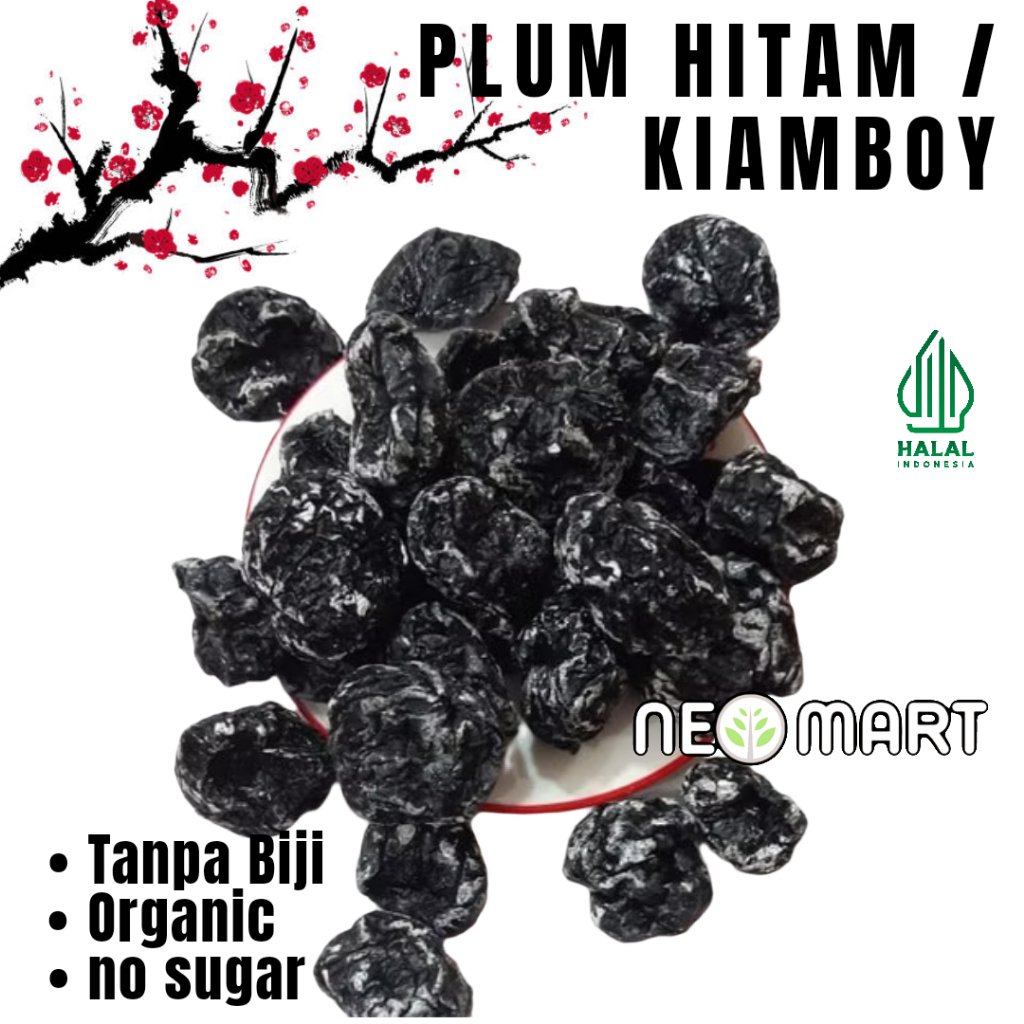 

PLUM KERING TANPA BIJI/ KIAMBOI KIYAMBOY PUTIH ASIN ASEM / WHITE PRUNE 250gr