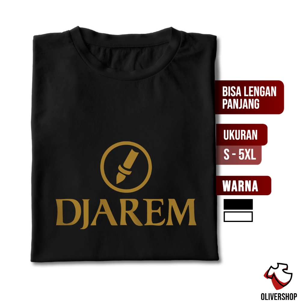 Kaos Plesetan DJAREM / baju kaos parodi logo brand merk lucu / ugly t shirt / kaos kata kata tulisan