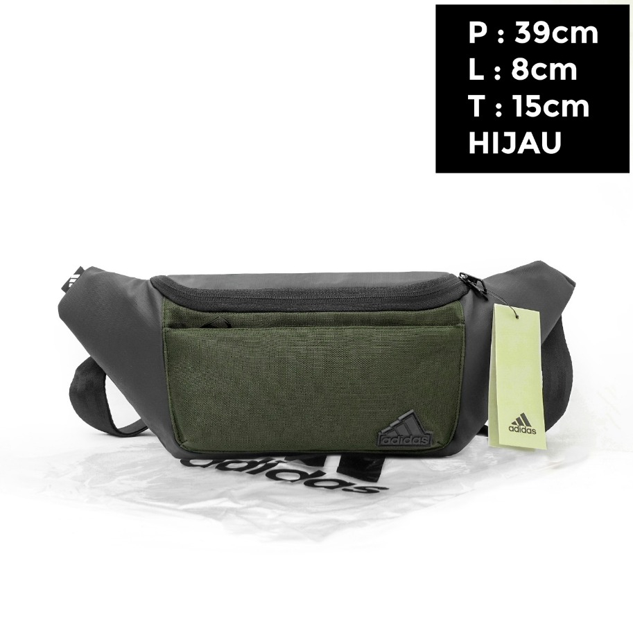 Waistbag adidas waterproof import mirror ORI tas pinggang pria