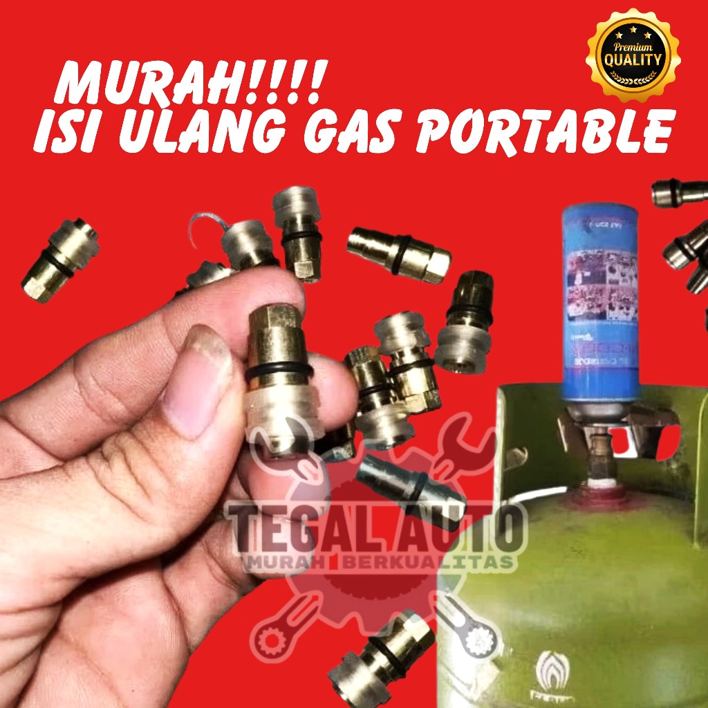 Alat Isi Ulang Gas Kaleng Portable Refil Gas Kaleng Portable Simpel Botol Robinson / alat isi ulang 