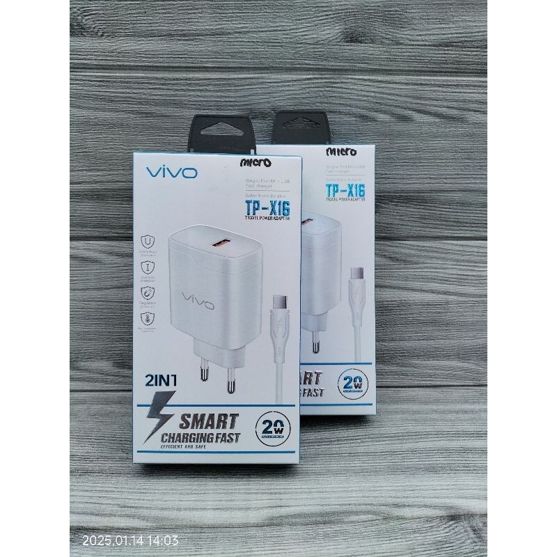 Travel Charger Micro USB Vivo 20 Watt