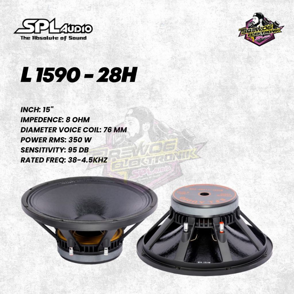 ORIGINAL SPEAKER BREWOG SPL AUDIO 15INCH L1590-28H