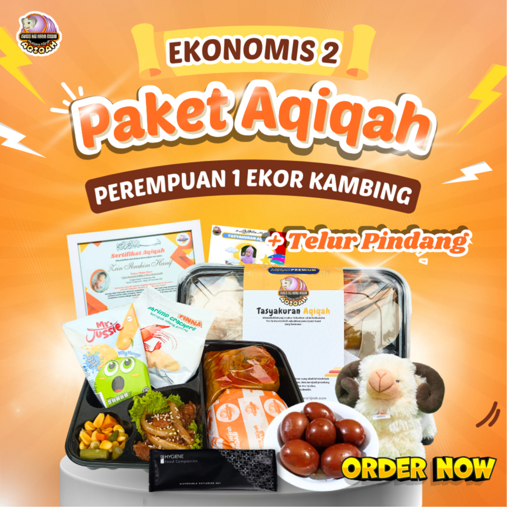 

AQIQAH INCLUDE TELUR PINDANG & MINUMAN - Paket Aqiqah Perempuan Ekonomis 2