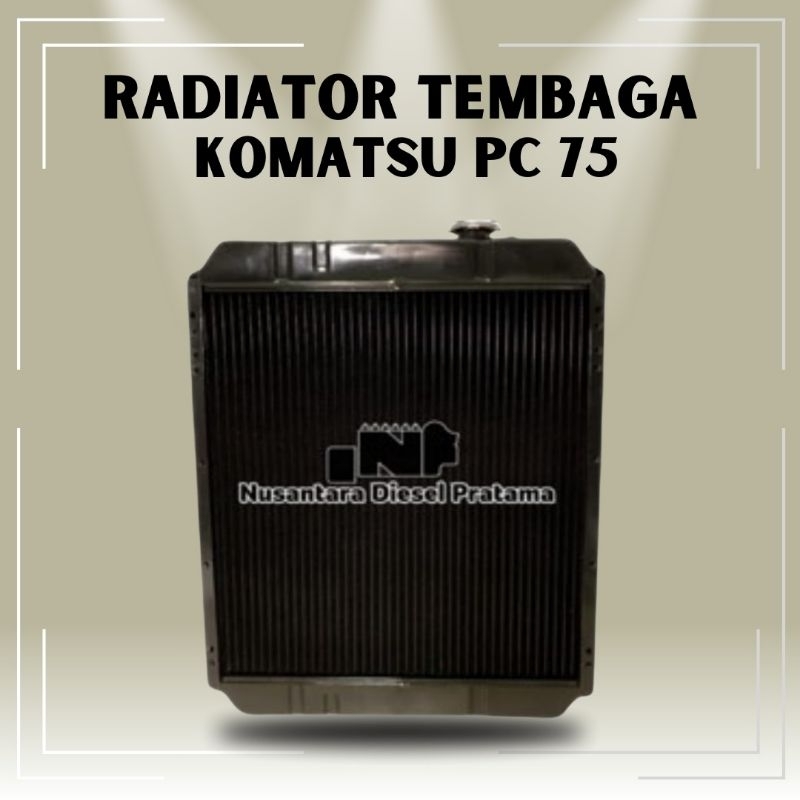 Radiator Tembaga Komatsu PC75 / PC.75 / PC-75 / TEMBAGA - BARU