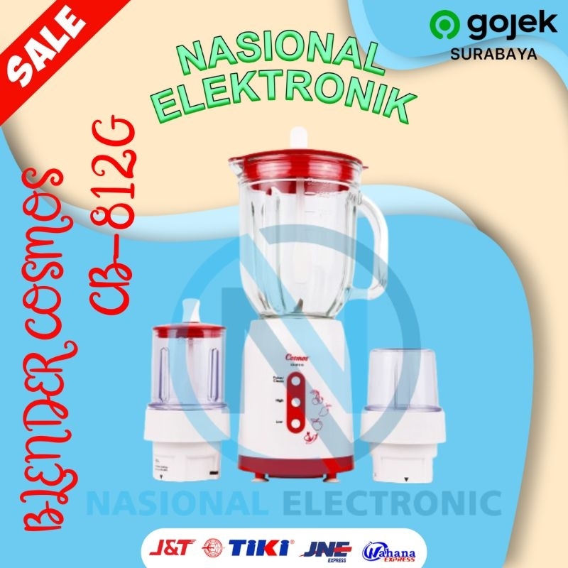 Blender Cosmos CB 812 G/ Blender cosmos CB812G/ blender cosmos kaca cb 812g/ blender kaca cosmos CB 