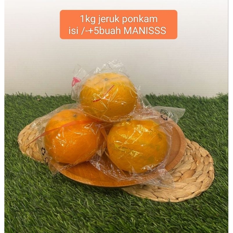 

buah jeruk ponkam Mandarin per 1 kg manis Buah