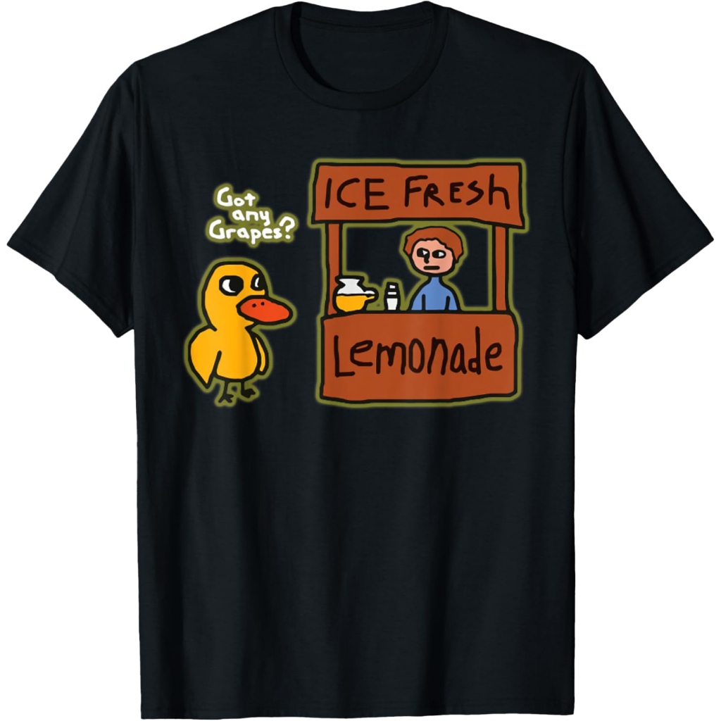 Kaos Limun Es Segar Bebek Lucu Punya Anggur Hadiah Cinta