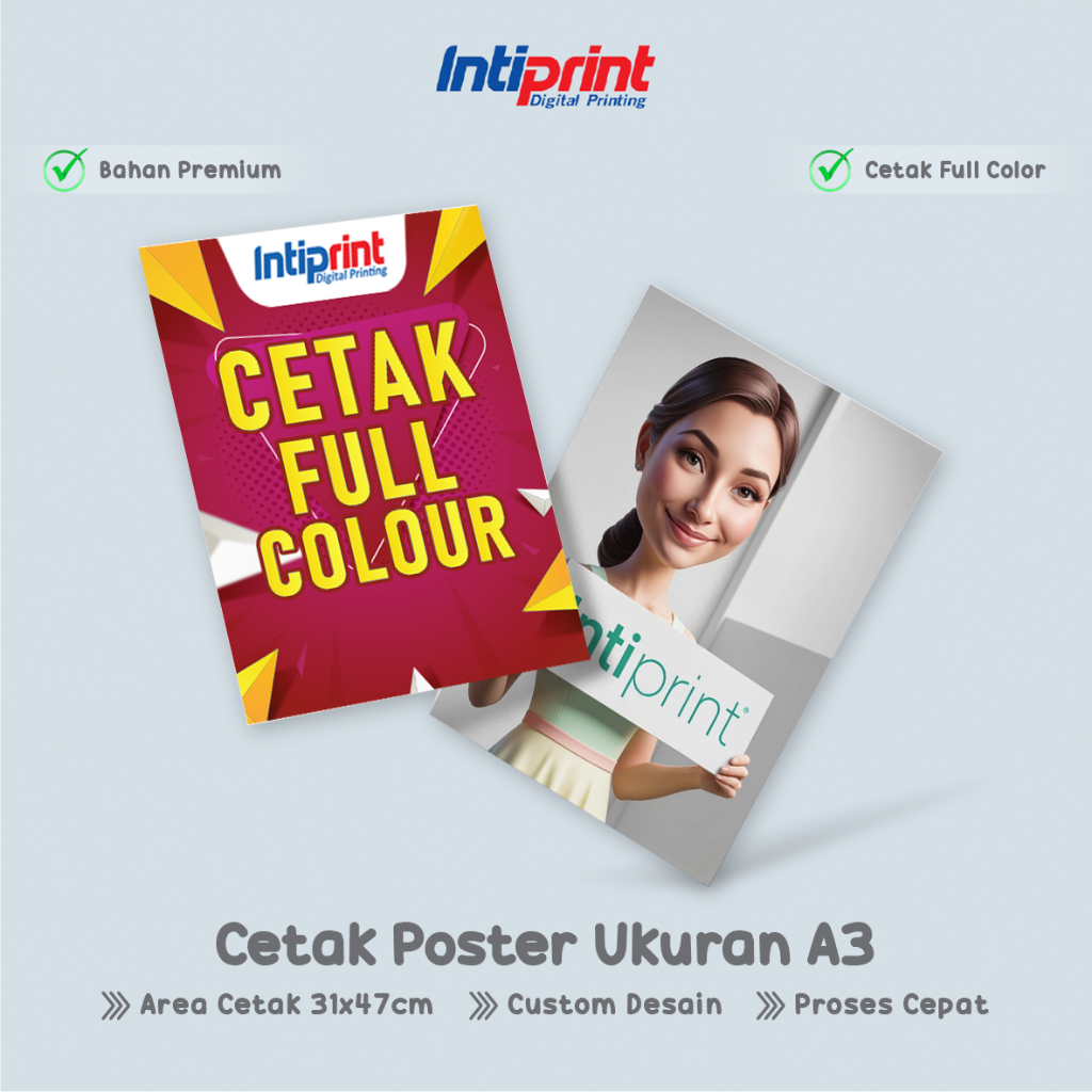 

Cetak Poster Art Paper 150gsm A3+ / Custom Print Poster