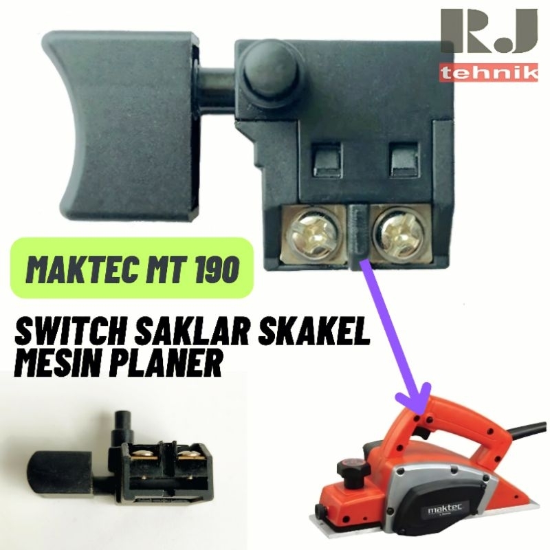 Maktec MT190 Switch Skakel Saklar On Off Mesin Planer Serut Pasah Sugu MT 190