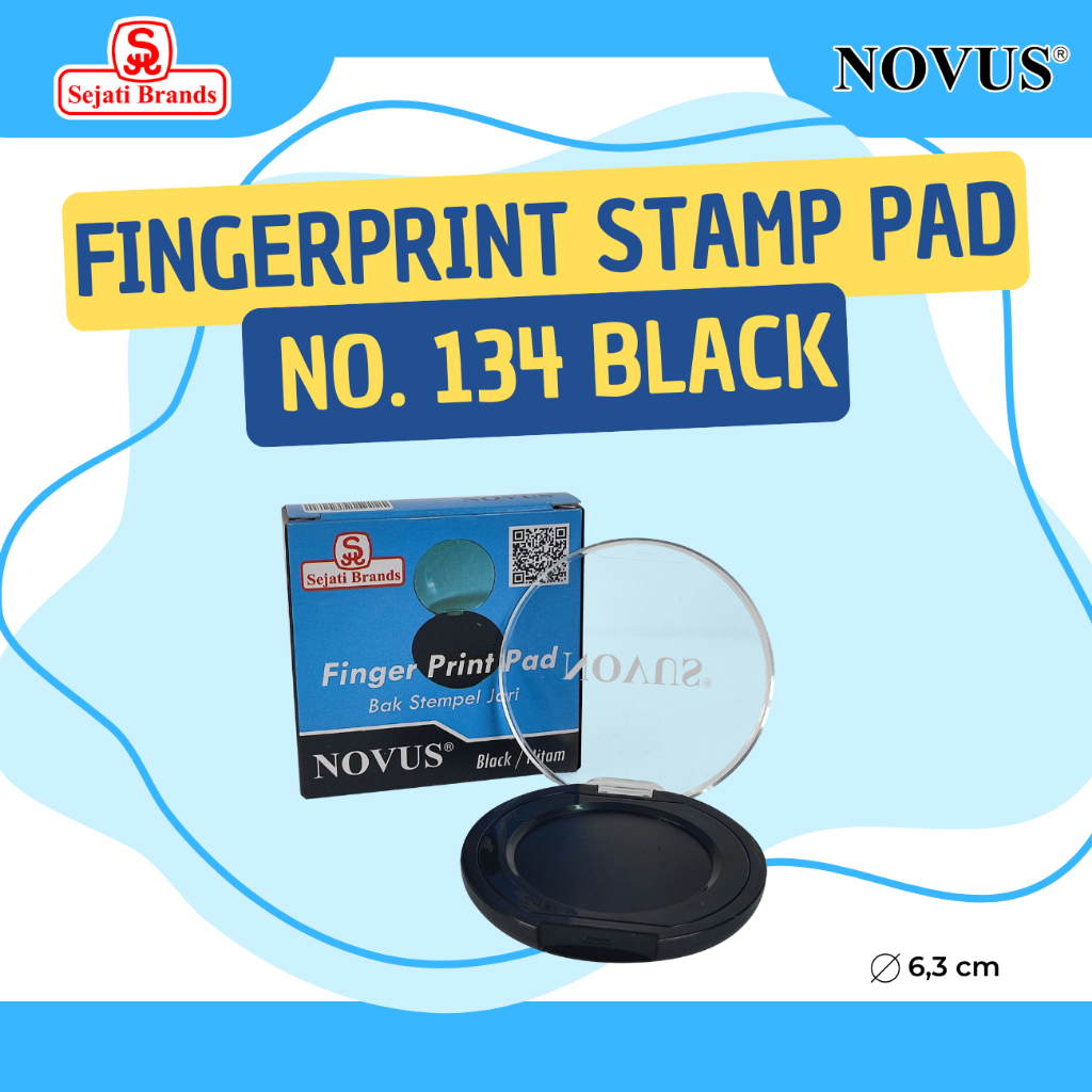 

NOVUS Stempel Cap Jempol Fingerprint Stamp Pad/ Bantalan Untuk Sidik Jari/ Sidik Jari Pad