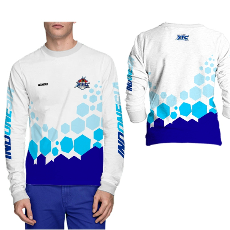 XTC INDONESIA Baju Kaos Jersey Dewasa Tangan Panjang Fullprint