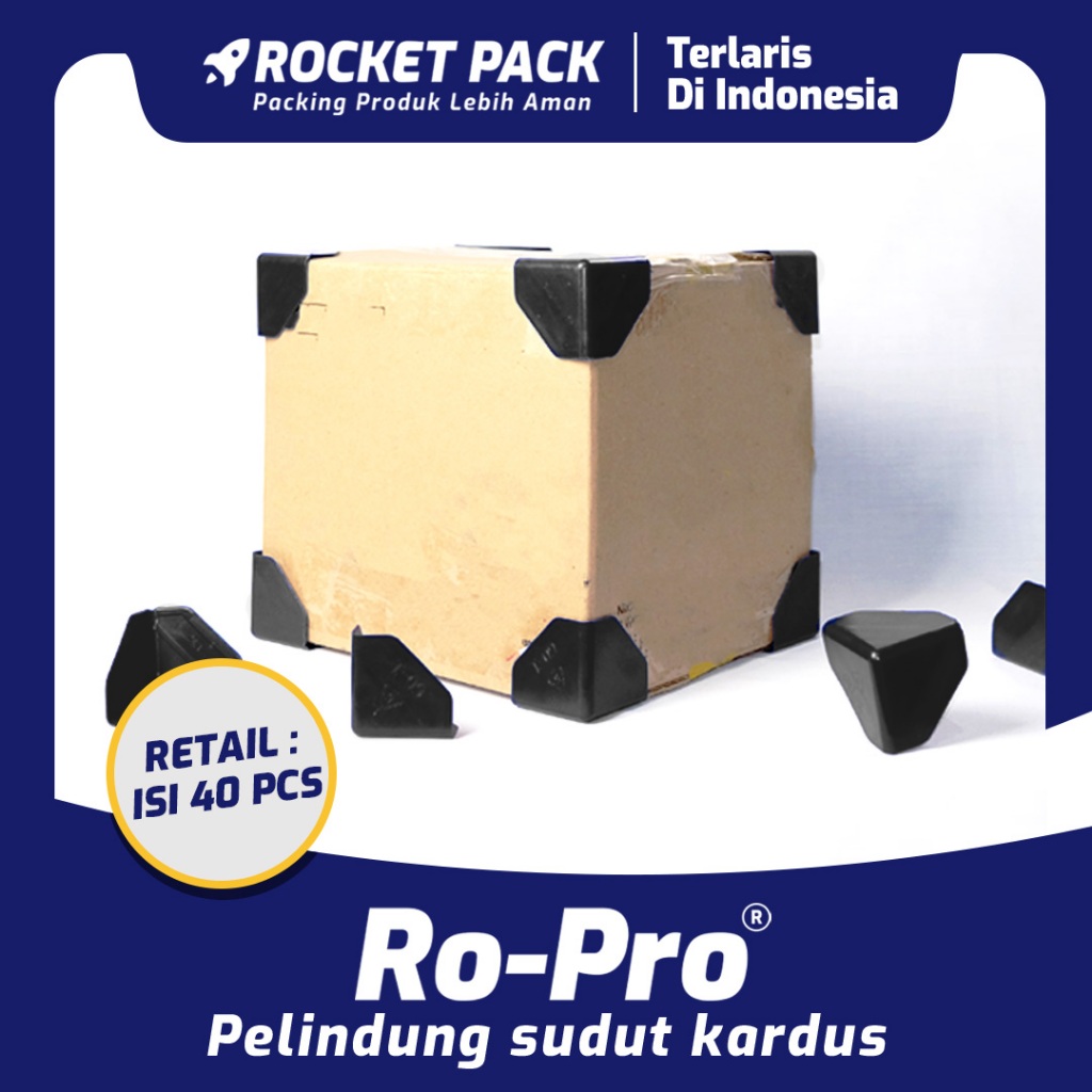 

Pelindung Sudut Kardus Ro-Pro 40Pcs Rocket Pack RETAIL