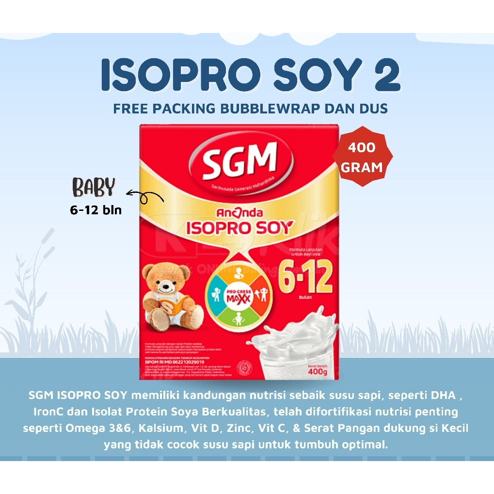 

SGM ISOPRO SOY ANANDA 2 (6-12 BLN) - 400GR