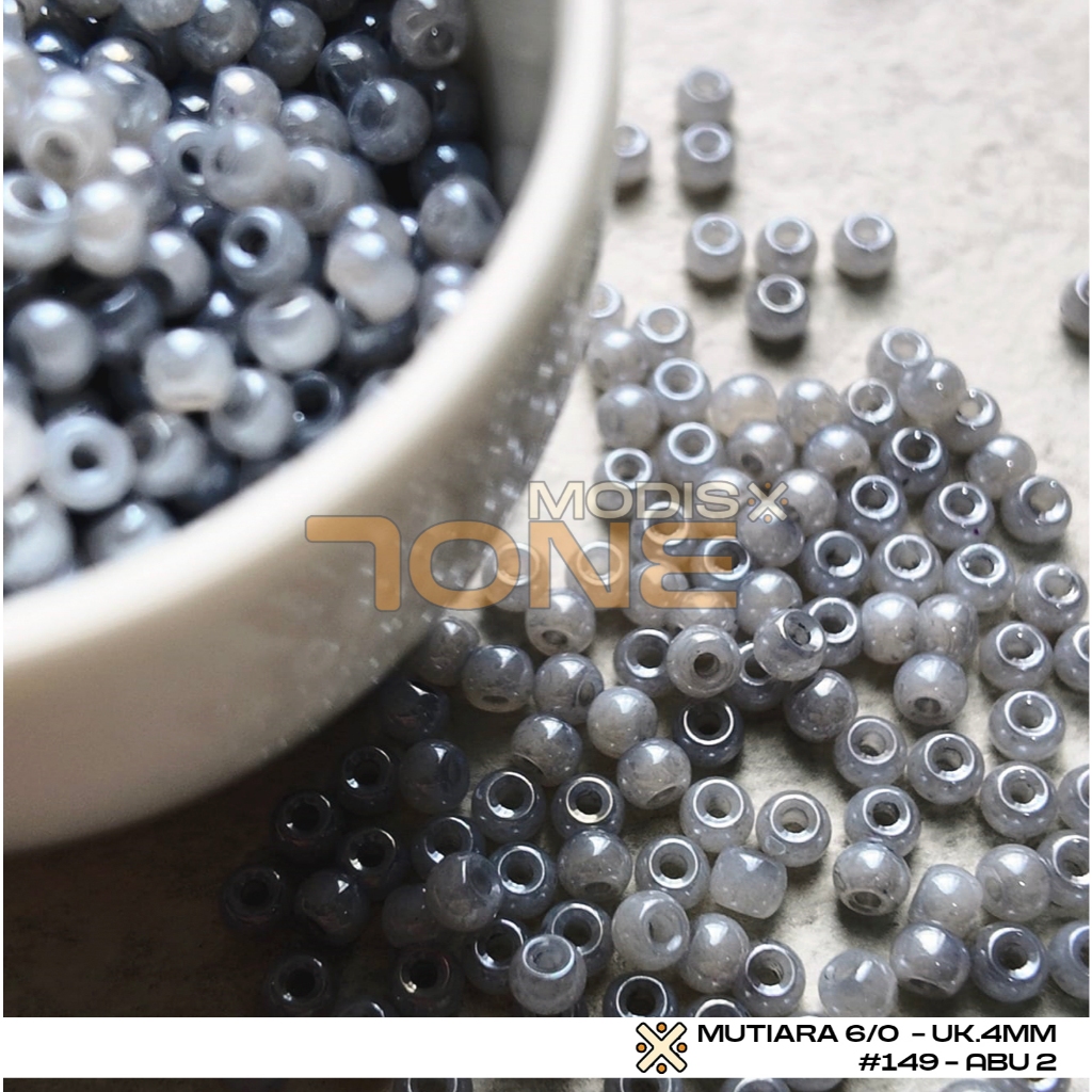 Mutiara 6/o - Mutiara 4mm - Mutiara Premium - Kilat / 10 gram /50 gram / 100 gram
