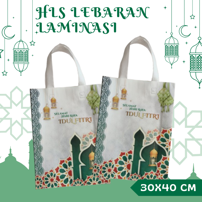 

Goodeibag Hampers LAMINASI Idul Fitri uk 30x40 tas lebaran/tas hampres ( 12pcs )