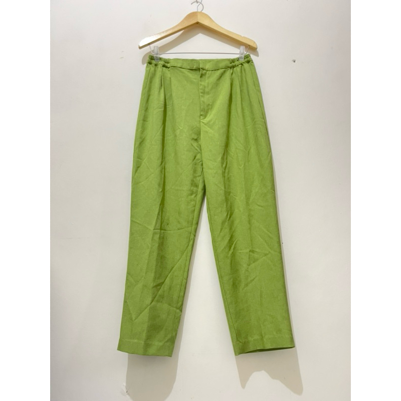 Celana Bahan Wanita Formal Pants Straigt Highwaist Murah Celana Jumbo Kuliah Vintage / Preloved