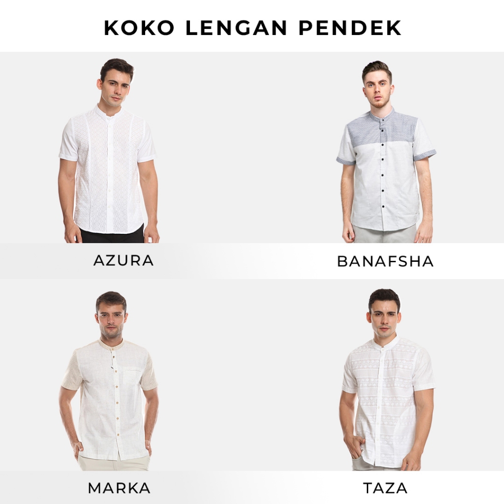 Men's Top by MOC Baju Koko Lengan Pendek Best Seller 06