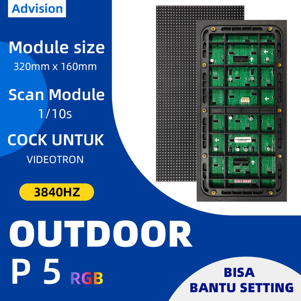 led videotron module p5 outdoor full color high quality